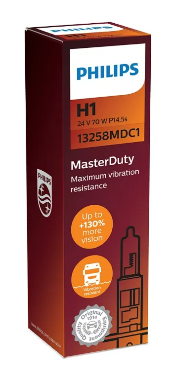 24v Headlights | Master Duty +130% - H1 (Single Bulb)