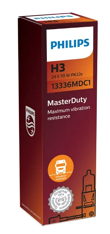 24v Headlights | Master Duty +130% - H3 (Single Bulb)