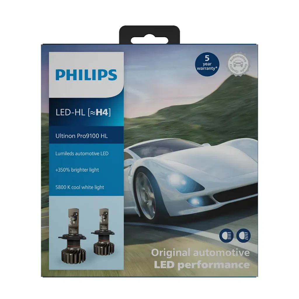 12v/24v LED Headlights | Ultinon Pro9100 +350% - H4 (1 Set x 2 Pcs)