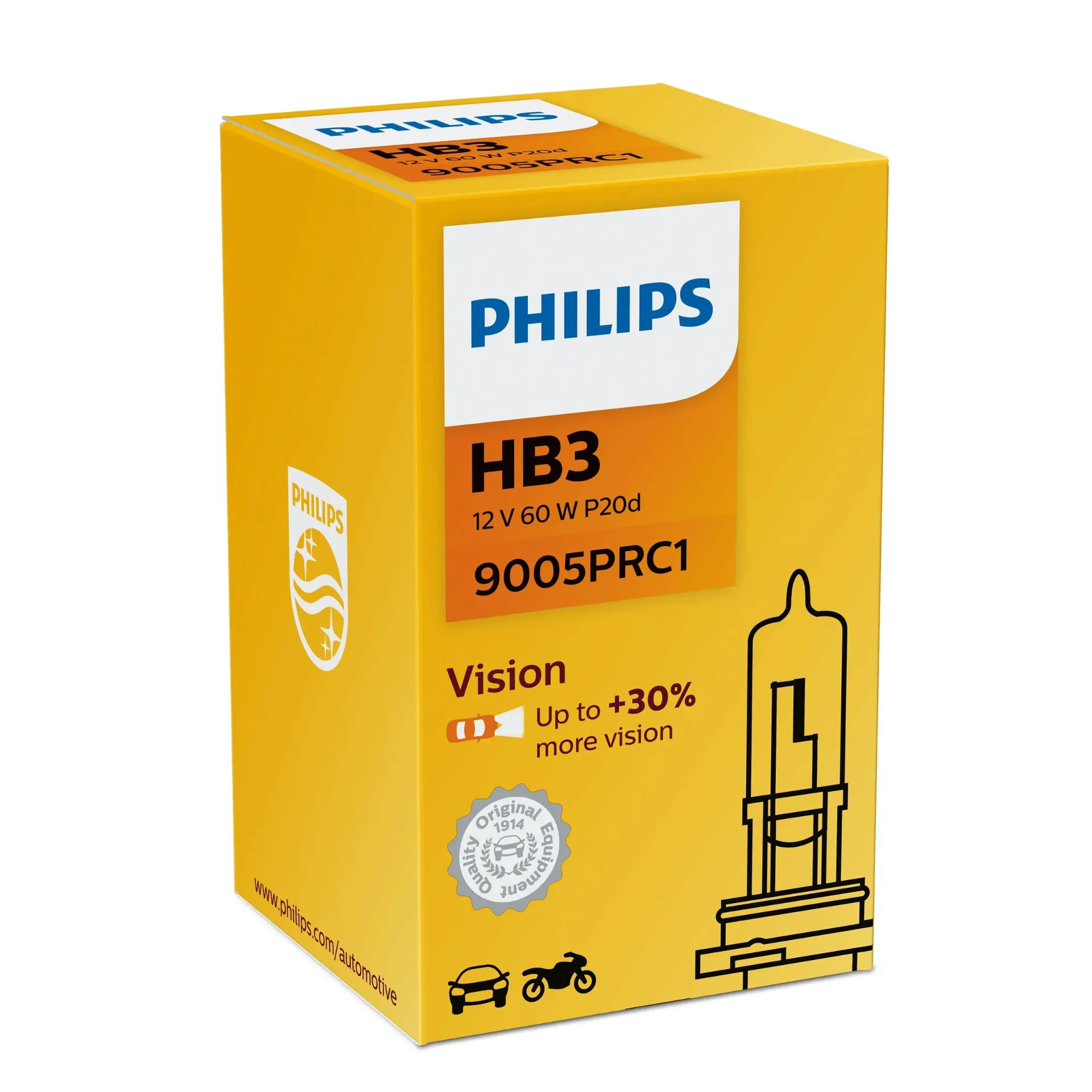 12v Headlights | Premium Vision +30% - HB3 9005 (Single Bulb)