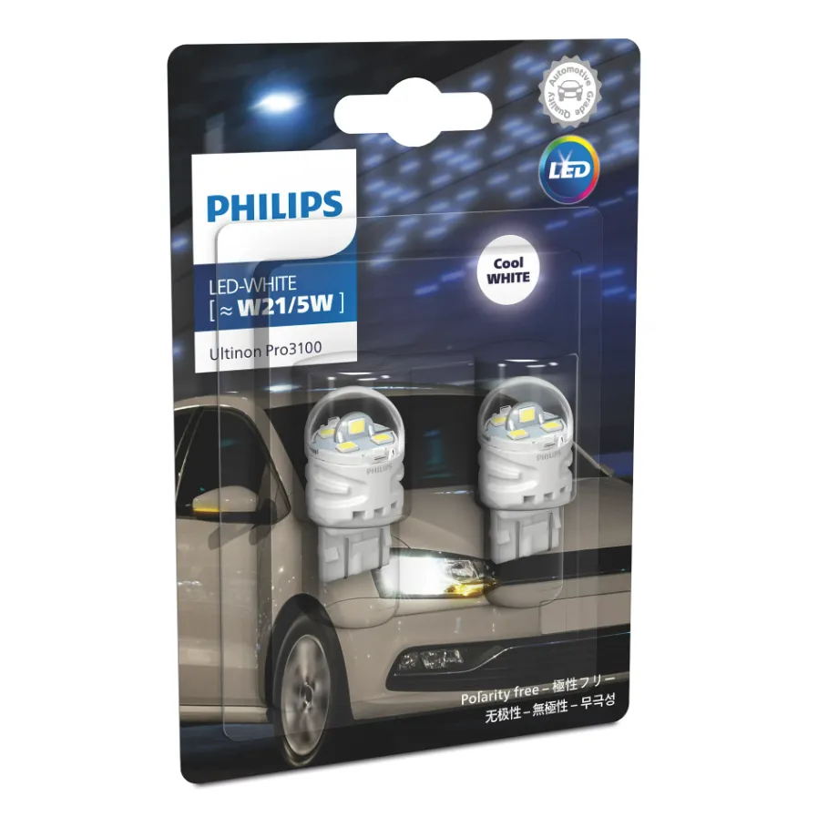12v LED Signals | Pro3100 T20 W21/5W (6000K White) (1 Set x 2 Pcs)