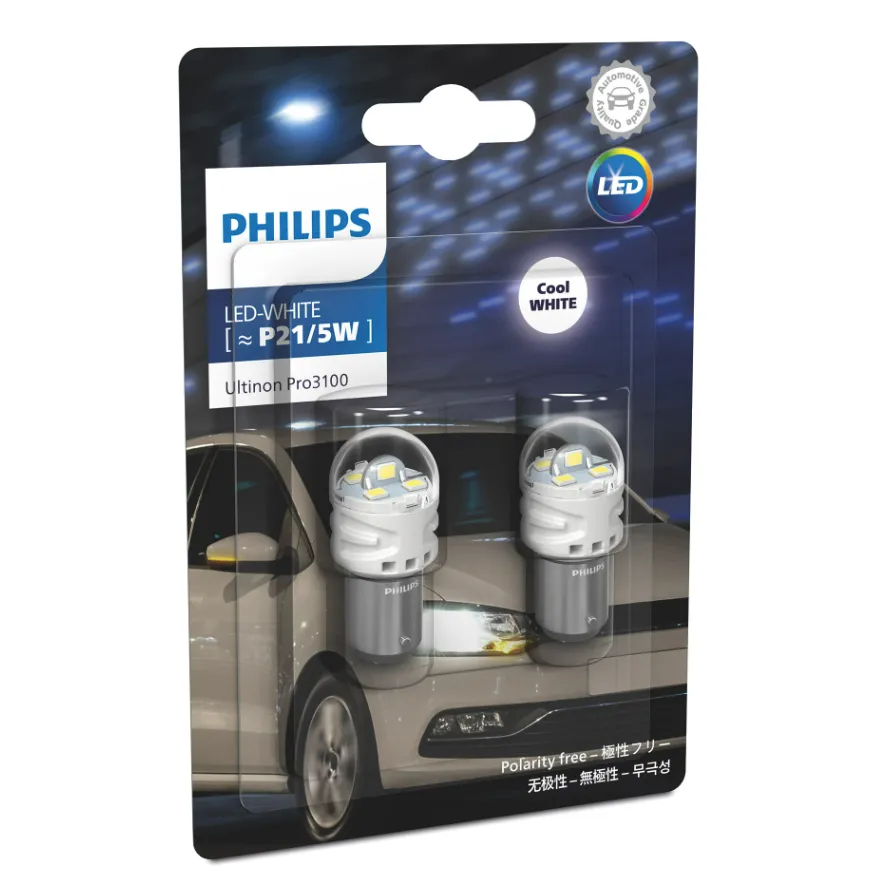 12v LED Signals | Pro3100 S25 P21/5W  (6000K White) (1 Set x 2 Pcs)