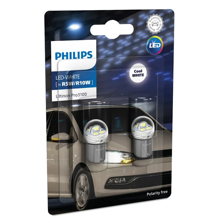 12v LED Signals | Pro3100 R5W/R10W (6000K White) (1 Set x 2 Pcs)