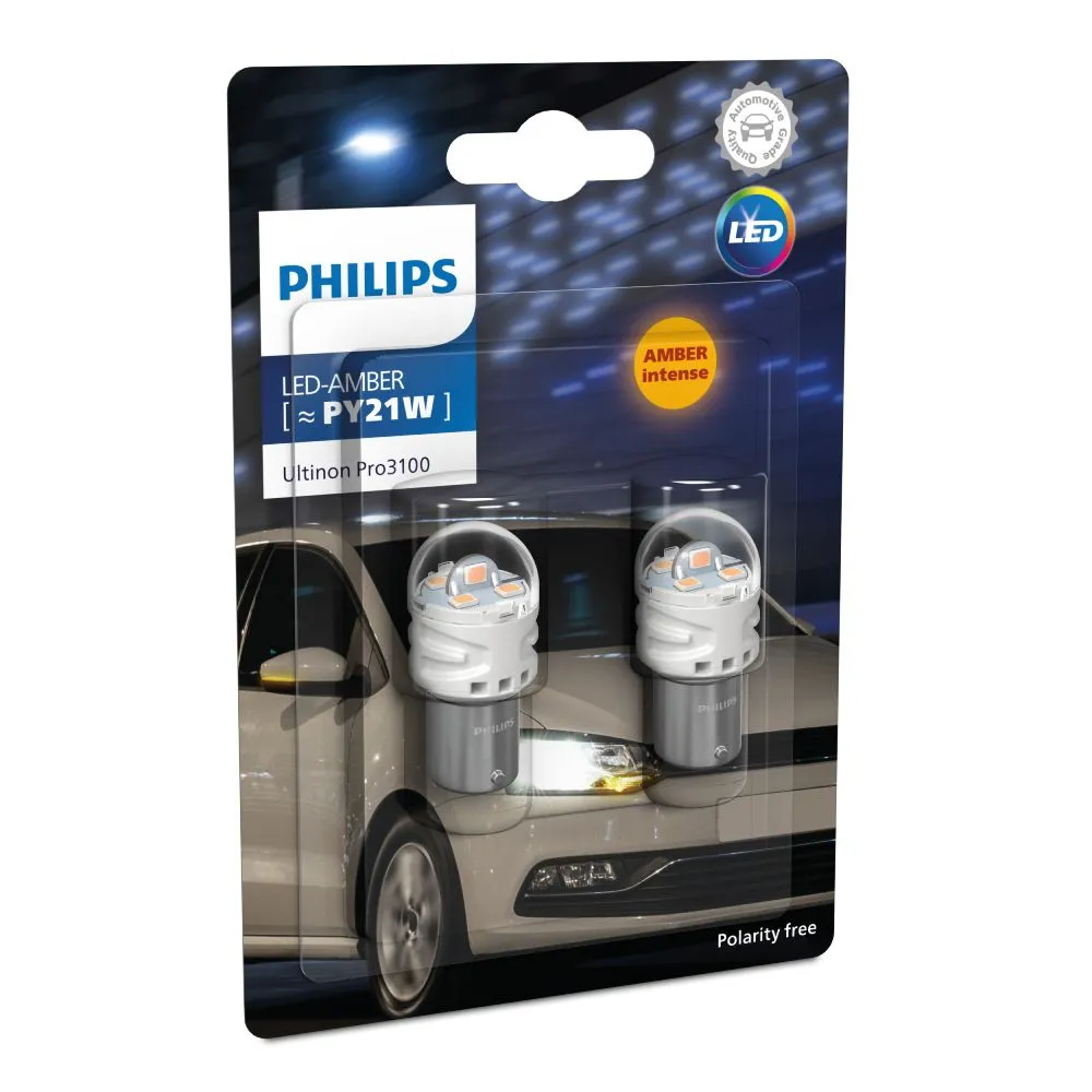 12v LED Signals | Pro3100 Intense Amber S25 PY21W (1 Set x 2 Pcs)