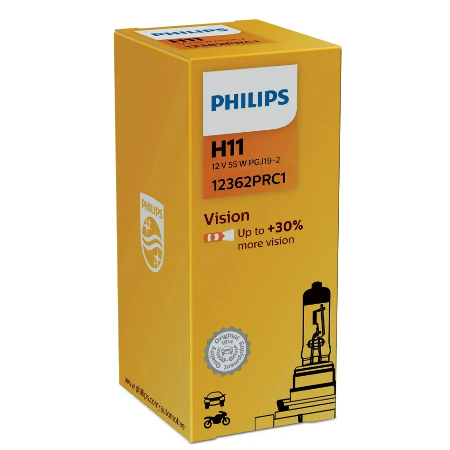 [12362C1] 12v Headlights | Standard - H11 (Single Bulb)