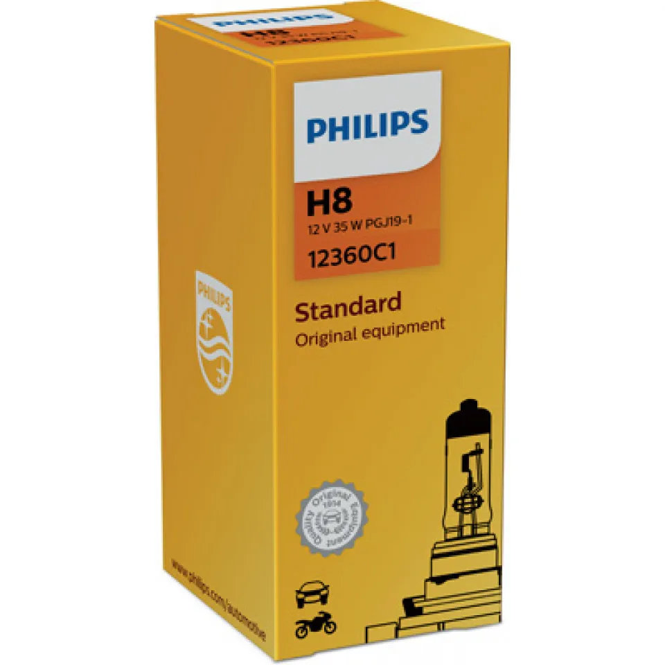 [12360C1] 12v Headlights | Standard - H8 (Single Bulb)