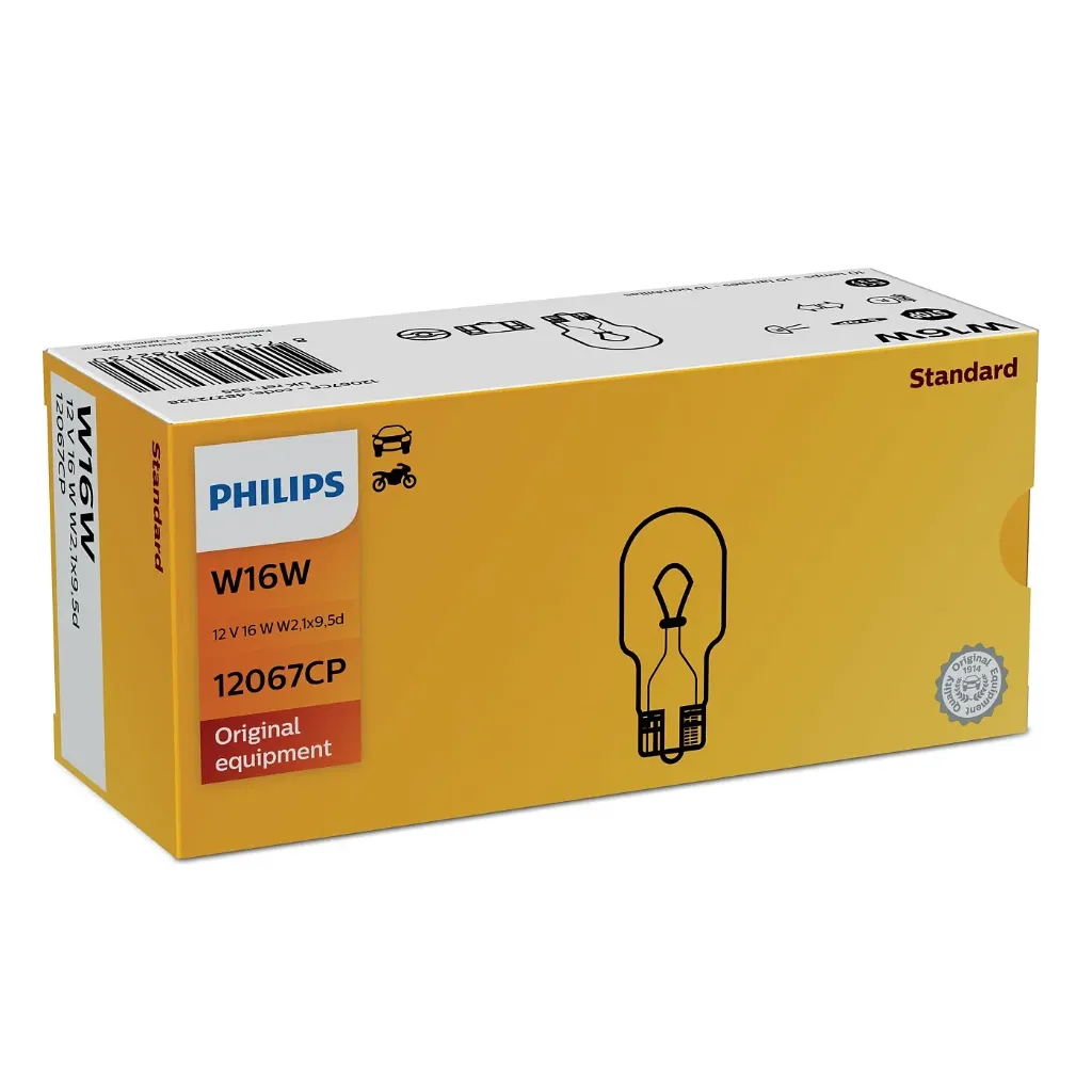 [12067CP] 12v Signals | Standard T16 W16W (Single Bulb)