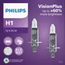 12v Headlights | Vision Plus +60% - H1 (1 Set x 2 Pcs)