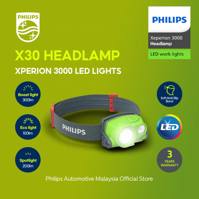 [X30HEADX1] Xperion 3000 LED Work Lights | Headlamp (1 Unit)