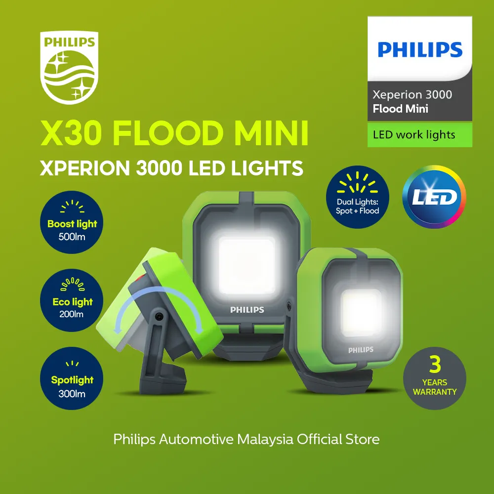[X30FLMIX1] Xperion 3000 LED Work Lights | Flood Mini (1 Unit)