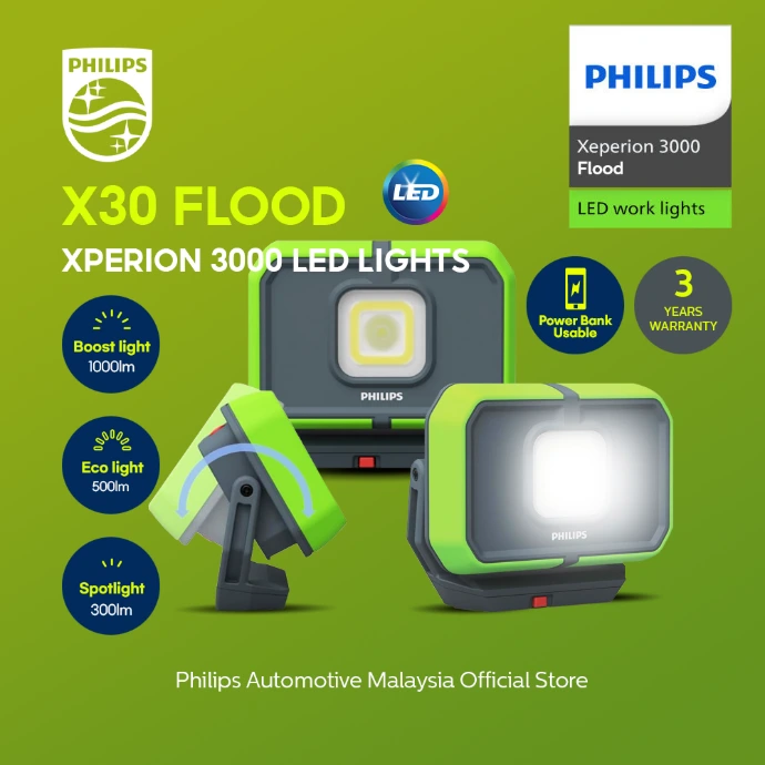 [X30FLX1] Xperion 3000 LED Work Lights | Flood (1 Unit)