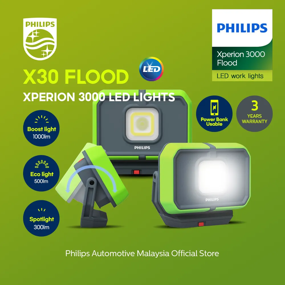 [X30FLX1] Xperion 3000 LED Work Lights | Flood (1 Unit)