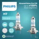 12v Headlights | Xtreme Vision Pro150 +150% - H7 (1 Set x 2 Pcs)