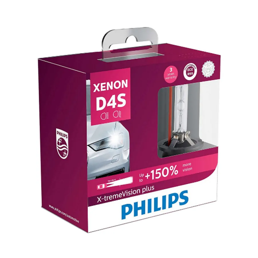 [42402XV2X2] HID Headlights | Xenon XtremeVision Plus +150% - D4S (4800K) (1 Set x 2 Pcs)