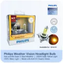 12v Headlights | Weather Vision +60% - H7 (2900K Yellow Beam) (1 Set x 2 Pcs)