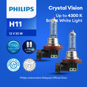 12v Headlights | Crystal Vision +60% - H11 & T10 W5W (1 Set x 2 Pcs)